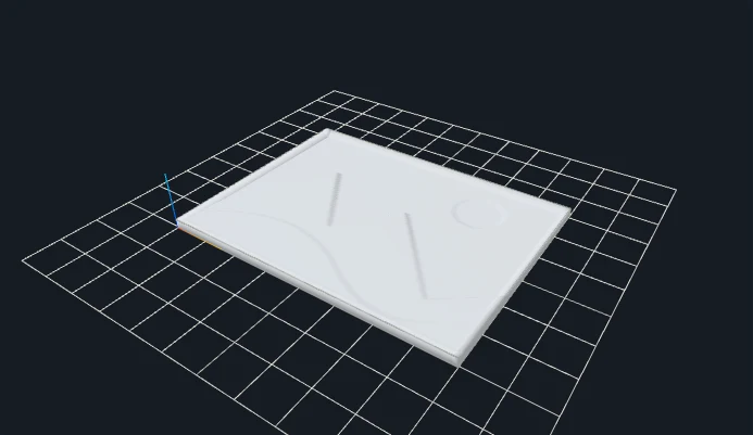 Actual lithophane mesh: An illustrated landscape in transmitted light