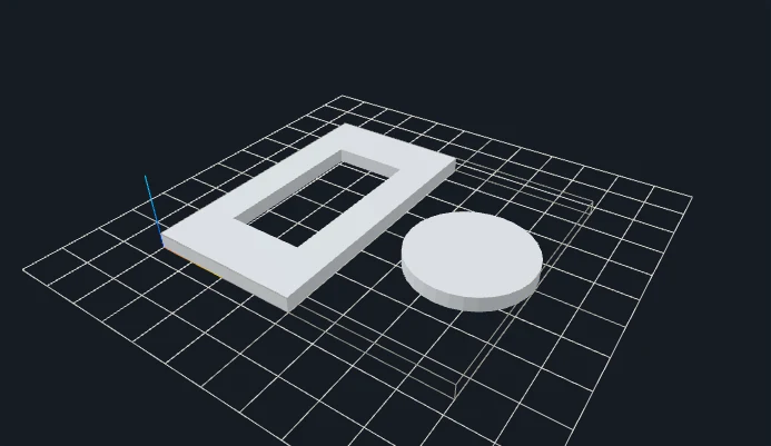 Actual svg-extrude mesh: A vector emblem with separate pieces