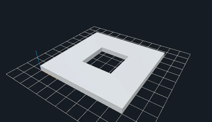 Transparent square ring with a real center hole: thicknessMm 4.8
